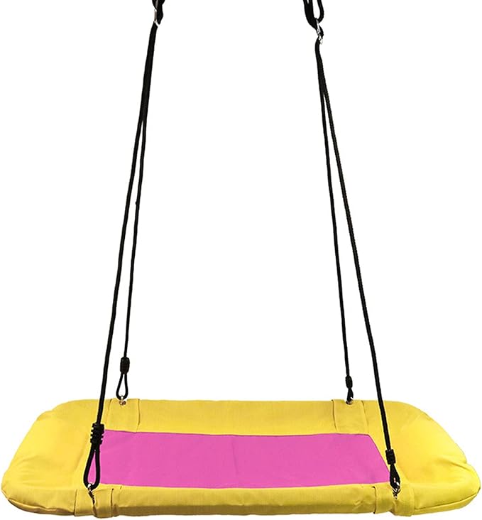 Utomhusplattform Swing Seat Square Swing Chair för utomhus bakgård trädgård hängande stol lätt installera 300 kg vikt kapacitet
